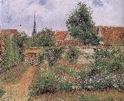 Camille Pissarro gardens of the early morning oil